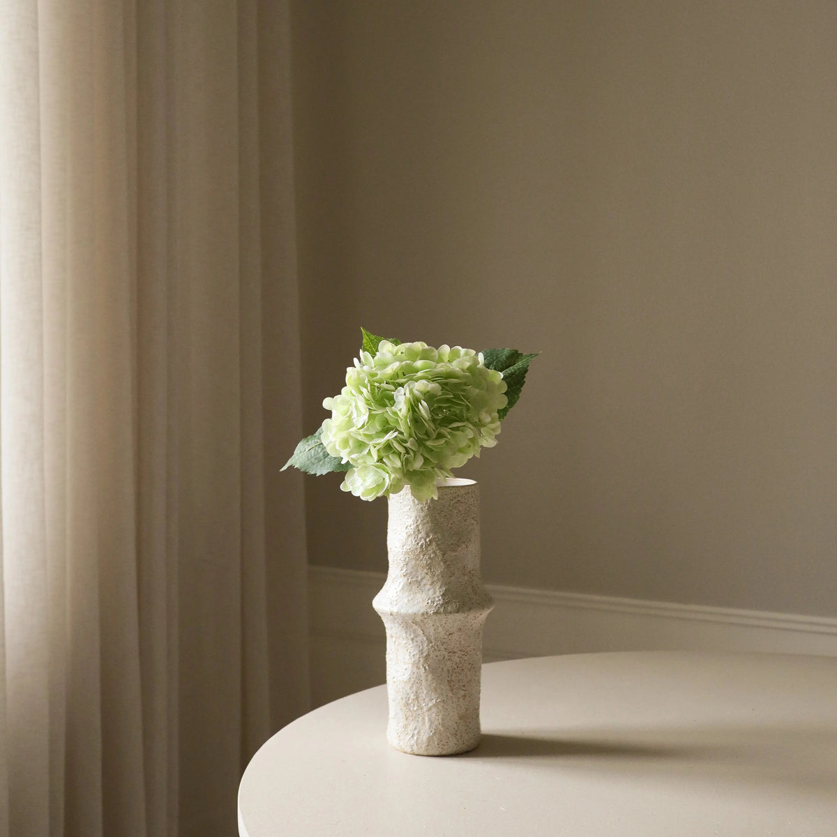 Kunstig hortensia – Lys grønn 49 cm