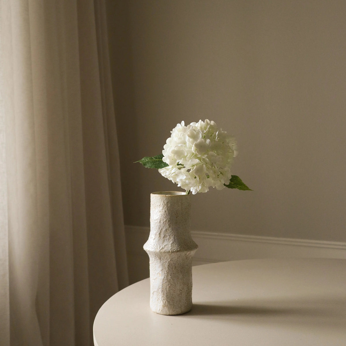 Kunstig hortensia – Hvit 49 cm