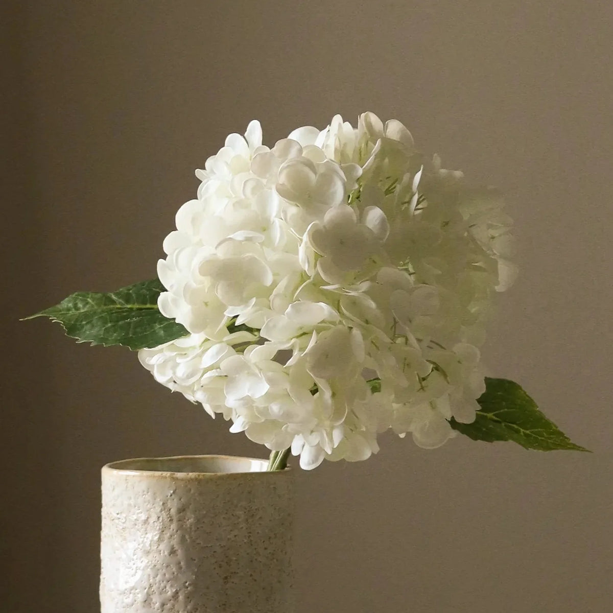 Kunstig hortensia – Hvit 49 cm